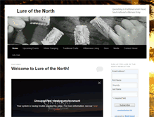 Tablet Screenshot of lureofthenorth.com